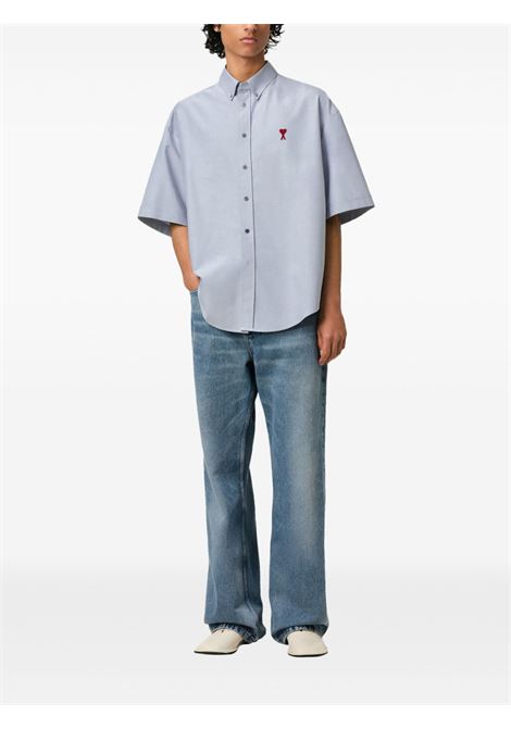 Camicia Ami de Coeur in azzurro Ami Paris - uomo AMI PARIS | HSH230CO00314502